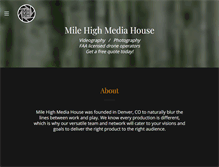 Tablet Screenshot of milehighmediahouse.com